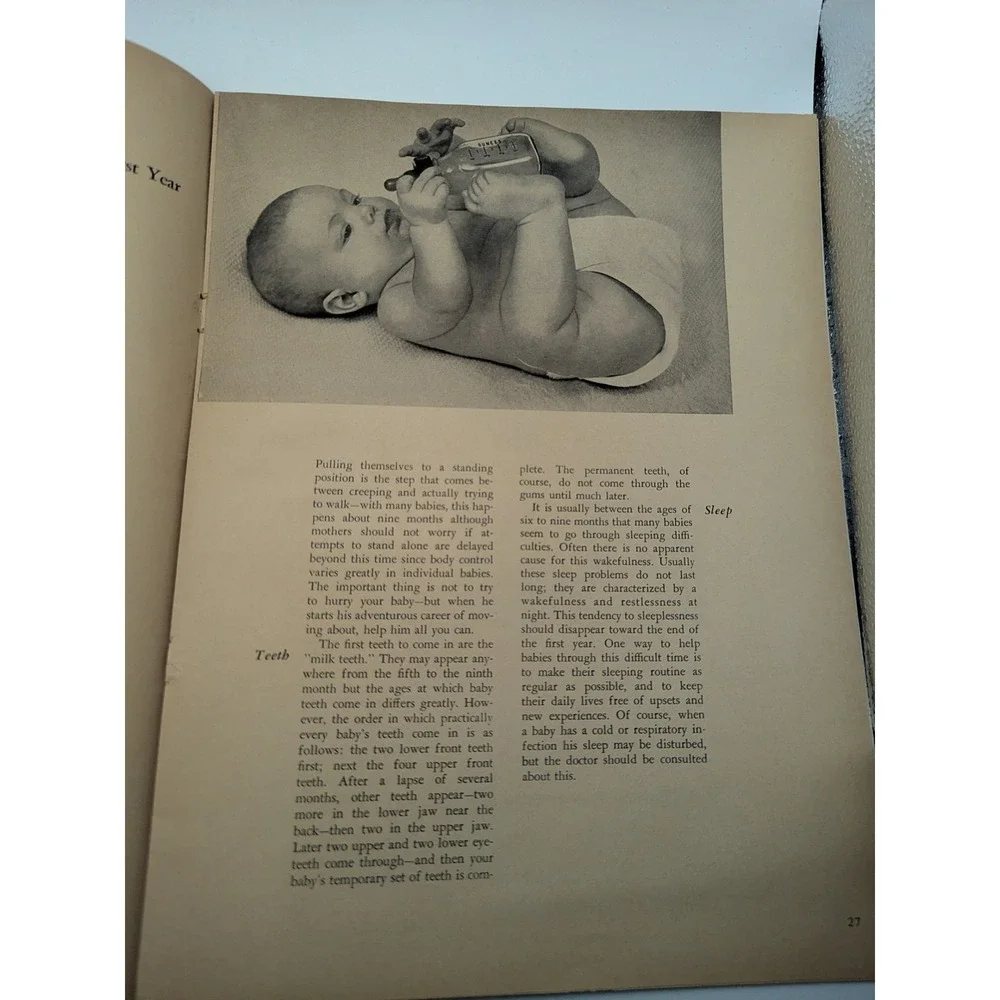 Vintage 1960 Baby's First Year Memory Book Health Record Journal Congratulations